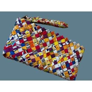 Candy Wrapper Wristlet Clutch 9.5"